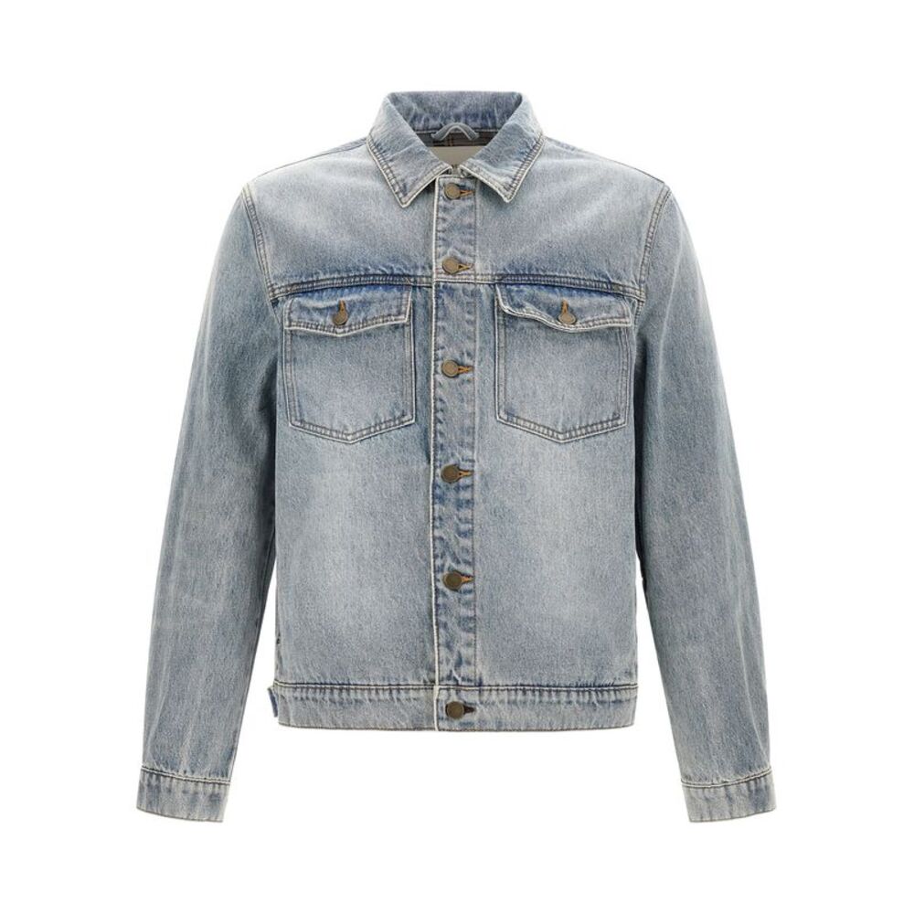 Entire Studios Blue Cotton Denim Men's Jacket
